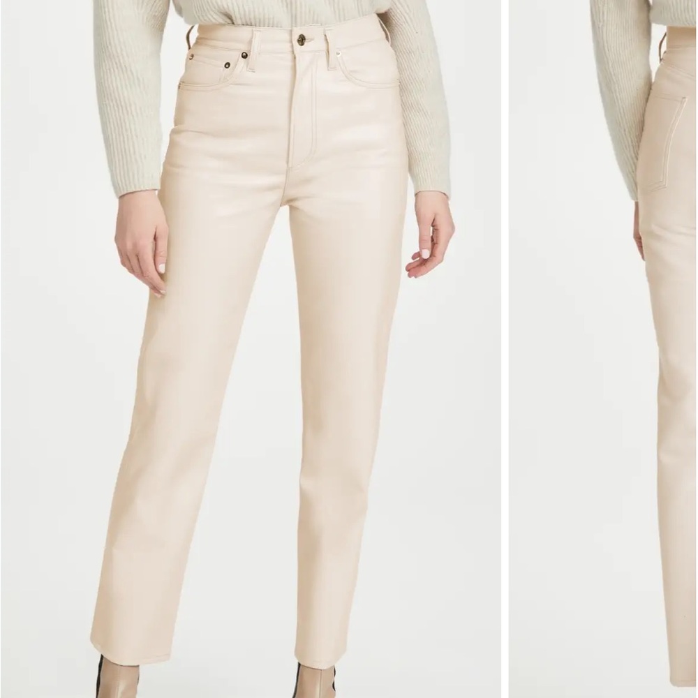 Agolde Pinch Waist Leather Pants NWT
